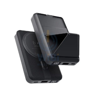 Porodo Digital MagSafe PowerBank With Stand - 10000mAh / Black Accessories > Power Bank