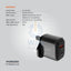 Porodo Dual Output Quick Charger - 20W / USB-A / USB-C / Black Accessories > Power Adapters