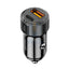 Porodo Dual Port Car Charger - 50W / Black Accessories > Mobiles & Tablets > Mobiles > Car Chargers