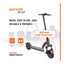 Porodo Electric Urban Scooter with Front Suspension - 25Km/h / 7800mAh / Black Accessories > Smart Devices > Electric