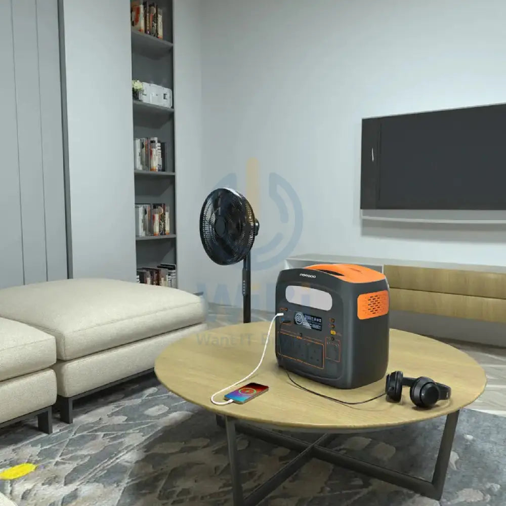 Porodo Forcebase Portable Power Station - 1500W / Black/Orange Accessories > Power Station