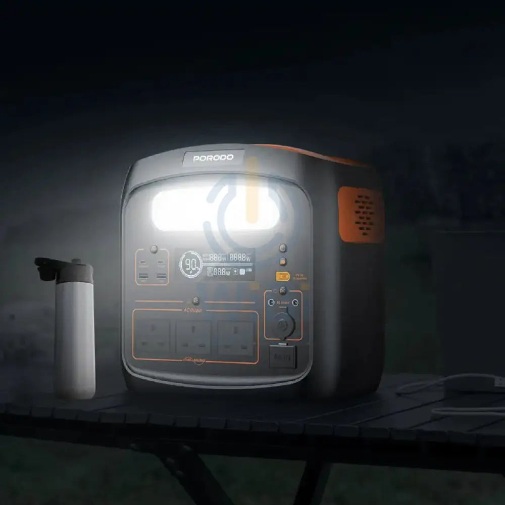 Porodo Forcebase Portable Power Station - 1500W / Black/Orange Accessories > Power Station