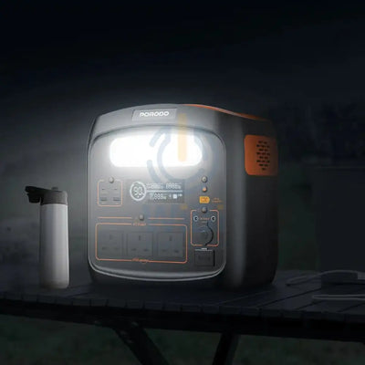 Porodo Forcebase Portable Power Station - 1500W / Black/Orange Accessories > Power Station