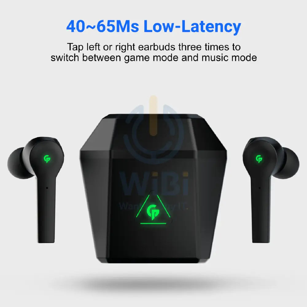 Porodo Gaming True-Wireless Gaming Earbuds - Black Accessories > Mobiles & Tablets
