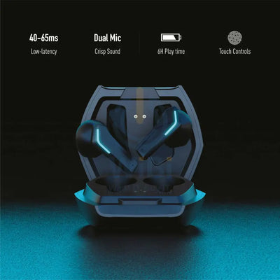 Porodo Gaming True-Wireless Earbuds - Black Accessories > Mobiles & Tablets