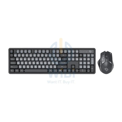 Porodo Gaming Wireless Keyboard Mouse Set - 2.4 GHz / 104 Keys / 1600 DPI / Arabic/English - Gray / A Accessories >