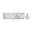 Porodo Gaming Wireless Keyboard Mouse Set - 2.4 GHz / 104 Keys / 1600 DPI / Arabic/English - White / A Accessories >