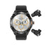 Porodo Hype Smartwatch With Earbuds - 400mAh / Black Smart Watches