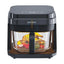Porodo Lifestyle 5.5L Capacity Full Glass Air Fryer Cooked Perfectly With Advanced Heat Circulation - Black Accessories