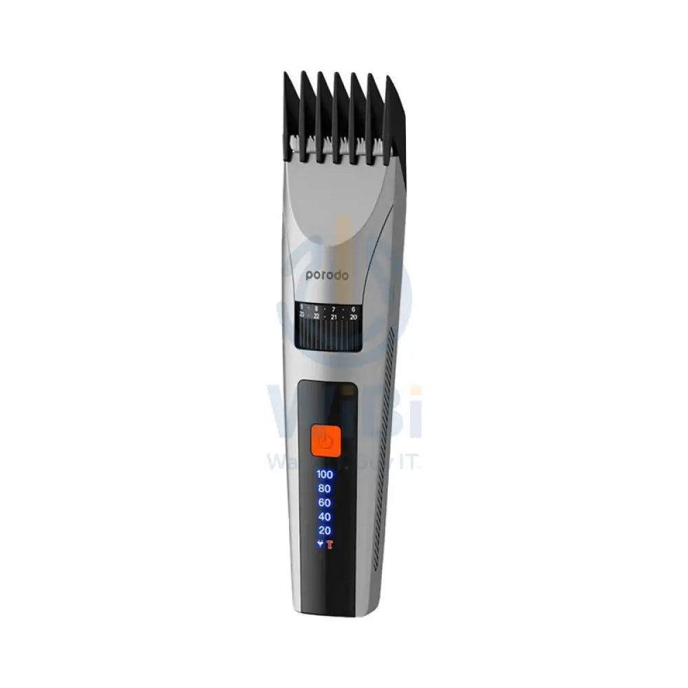 Porodo Lifestyle Cordless Hair Clipper With All-In-One Grooming Kit - Gray Accessories > Smart Devices