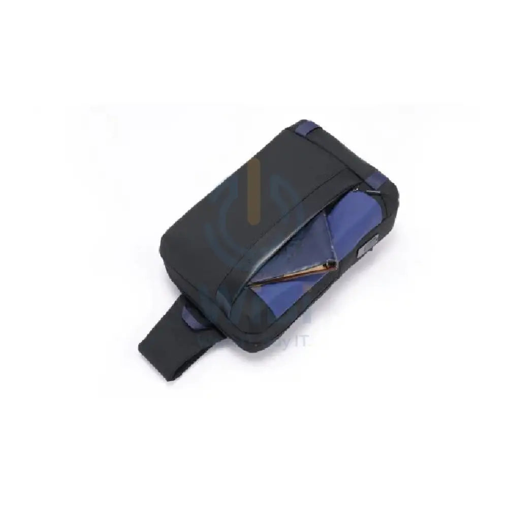 Porodo Lifestyle Cross Body Sling Bag With Fingerprint Lock - Black/Blue Accessories > Bag