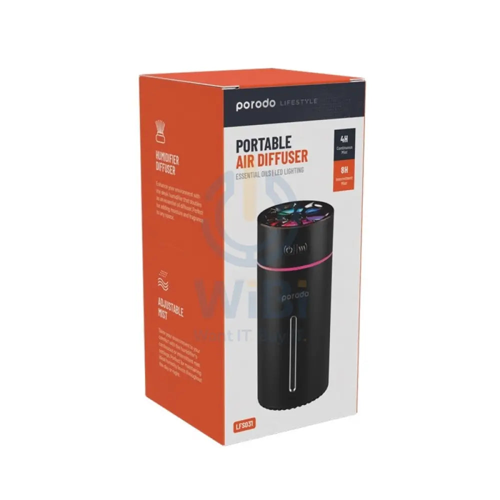 Porodo Lifestyle Portable Air Diffuser - Black Accessories > Other Accessories