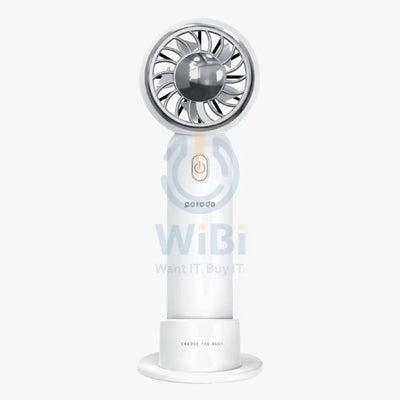 Porodo Lifestyle Portable Handheld Turbo Fan With Cold Compress - White Accessories > Smart Devices