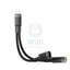 Porodo Lightning Connector Audio And Charge Adapter - 0.12M / Lightning / 3.5 Jack / Black Accessories > Cables &