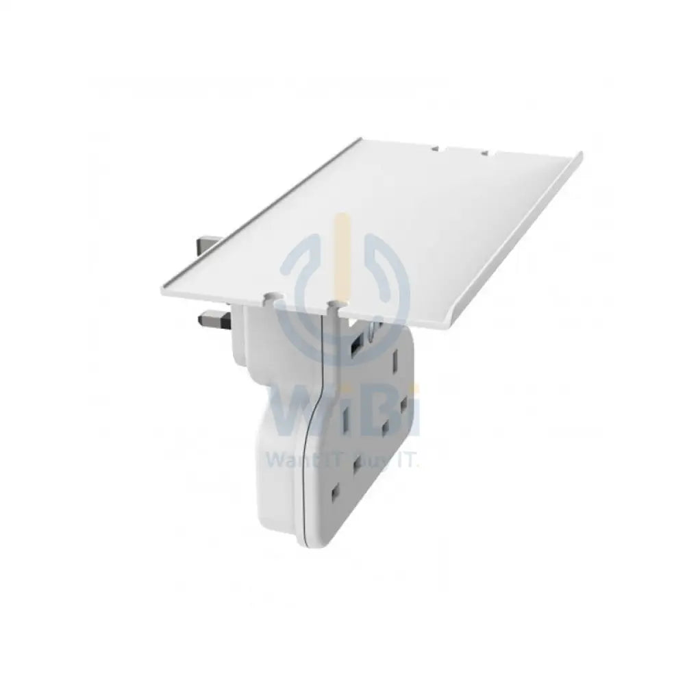 Porodo Multi-Function Socket & Night Light with Tablet & Phone Tray - 3 Socket / White