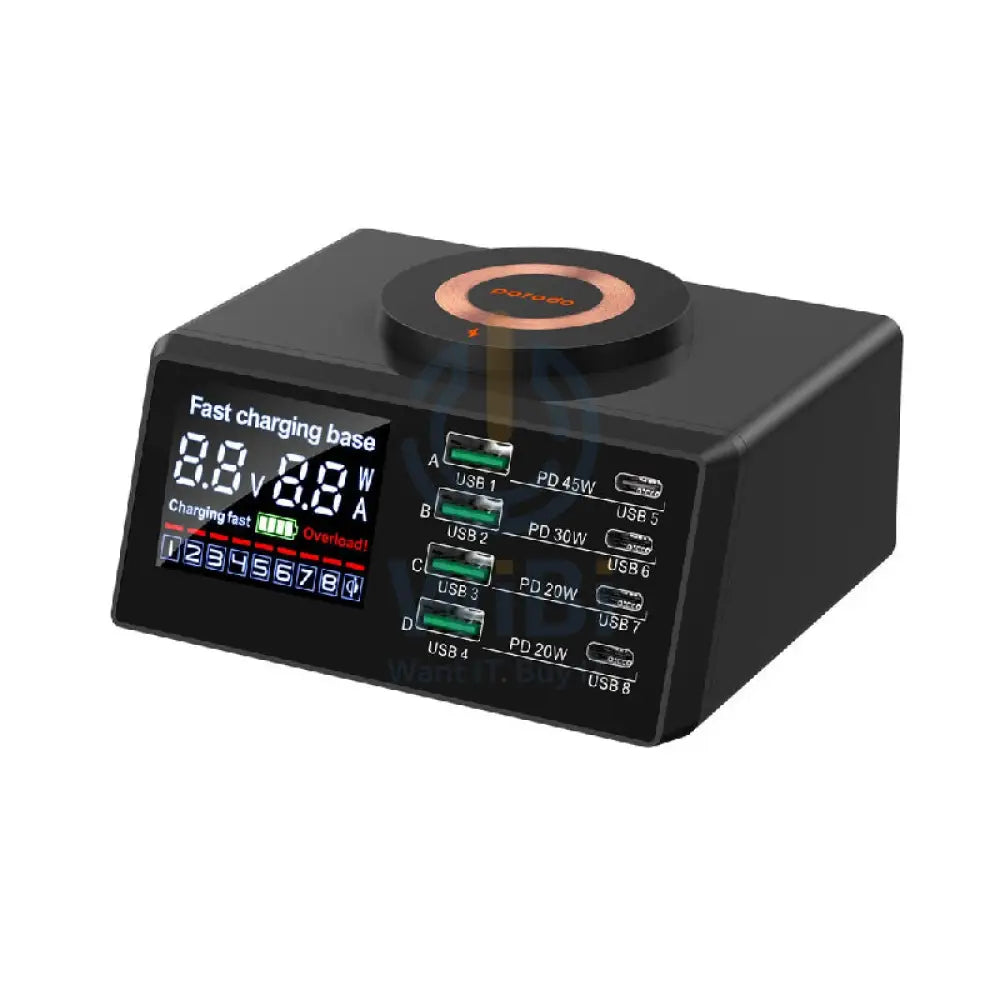 Porodo Multi-Functional MagSafe Fast Charger - Black Accessories > Power Adapters