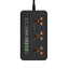 Porodo Multi-Port Super HUB 2 USB-C/ 4 USB-A Universal AC Sockets - 3 Meter / Black Accessories > Power > Power