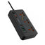 Porodo Multi-Port Super HUB 2 USB-C/ 4 USB-A Universal AC Sockets - 3 Meter / Black Accessories > Power > Power