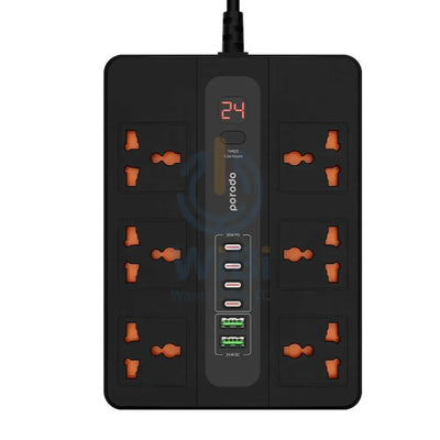 Porodo Multi-Port Super HUB 4 USB-C/ 2 USB-A Ultimate Home & Office Kit 3M - Black Accessories > Mobiles & Tablets >