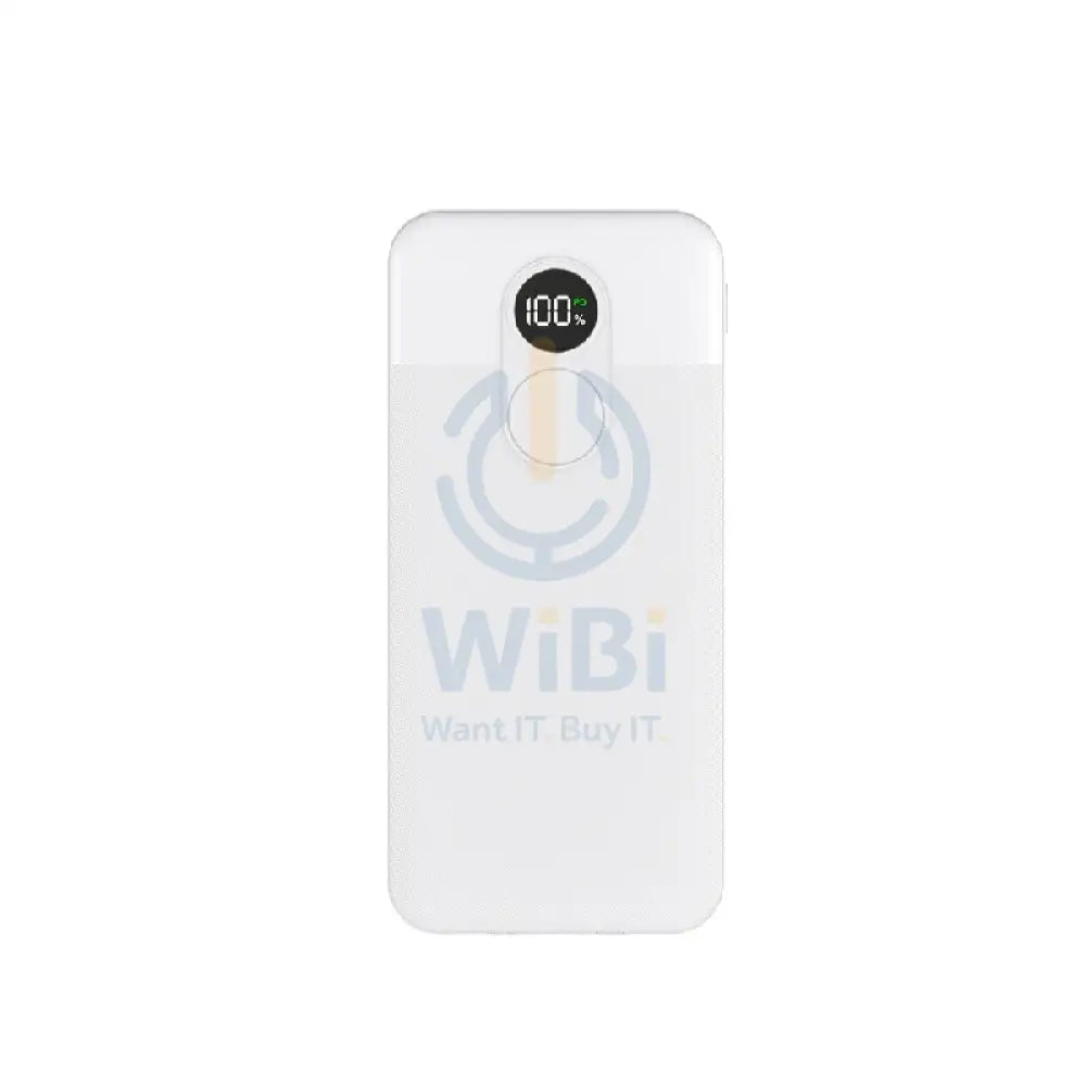 Porodo PowerBank Integrated Cable - 20000mAh / White Accessories > Power Bank