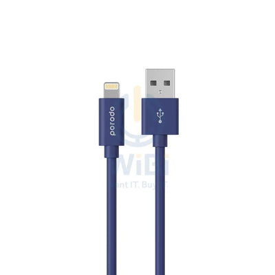 Porodo PVC Lightning Cable 1.2m - Blue Accessories > Cables & Converters > Cables