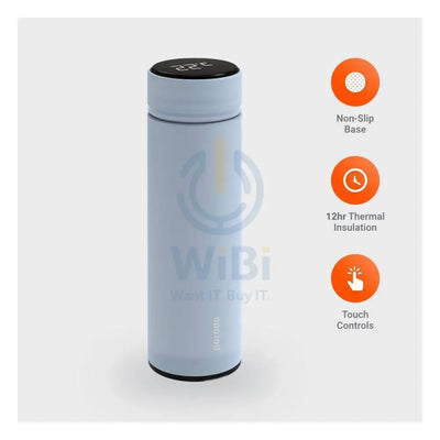 Porodo Smart Water Bottle Cup - 500 ml / Temperature Indicator / Blue