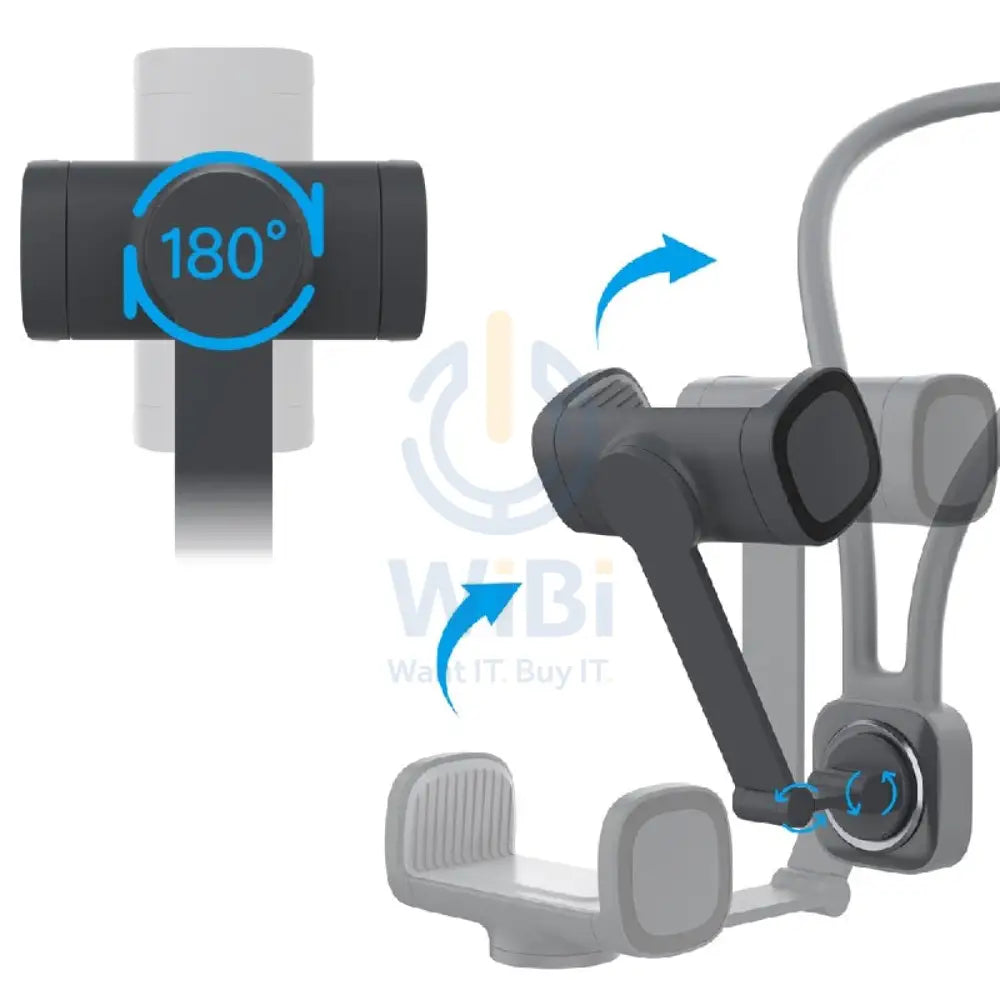 Porodo Smartphone Neck Mount - Black Accessories > Mobiles & Tablets > Mobiles > Mobile Holder / Stands