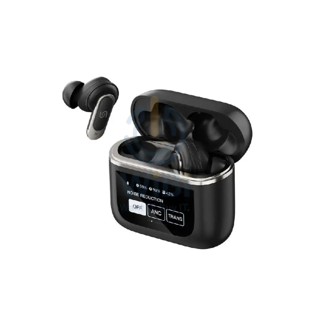 Porodo Soundtec Guide ANC TWS Earbuds with Touch Screen - Black Accessories > Audio > Headphones