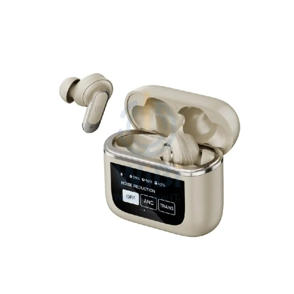 Porodo Soundtec Guide ANC TWS Earbuds with Touch Screen - Gold Accessories > Audio > Headphones