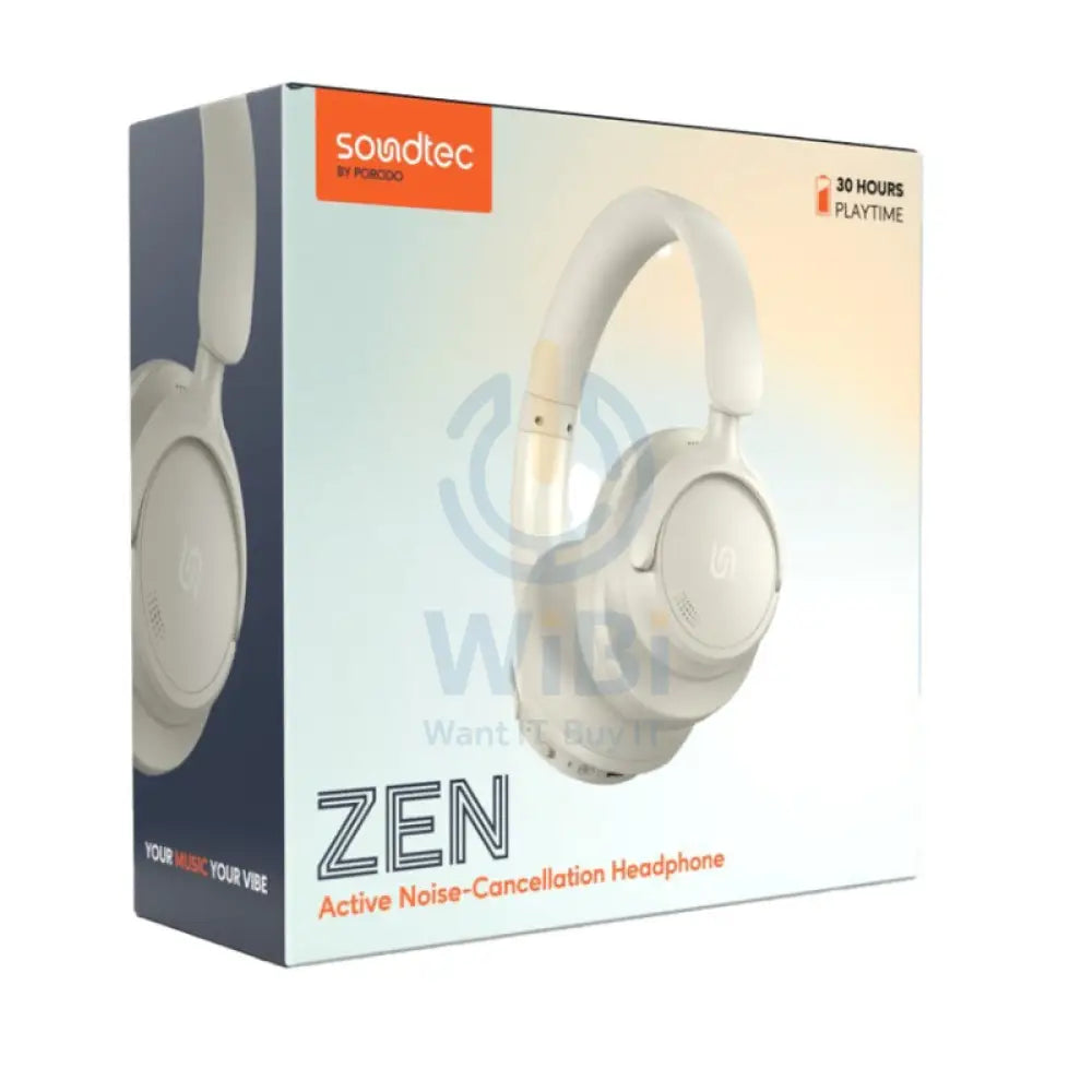 Porodo Soundtec Zen ANC Headphone - Wireless / Beige Accessories > Audio > Headphones