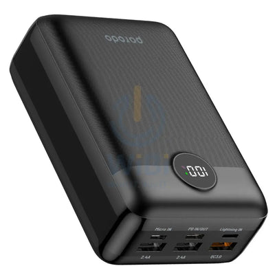 Porodo Super Compact 20W PD & QC3.0 Power Bank 30000mAh - Black Accessories > Power Bank