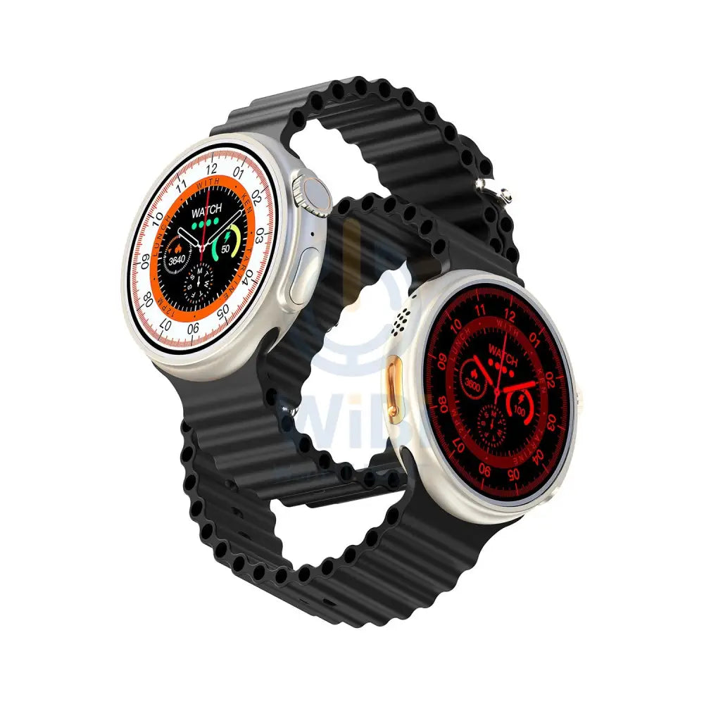 Porodo Ultra Evo Smart Watch 1.51’’ Wide Touch Screen - Black Strap Smart Watches