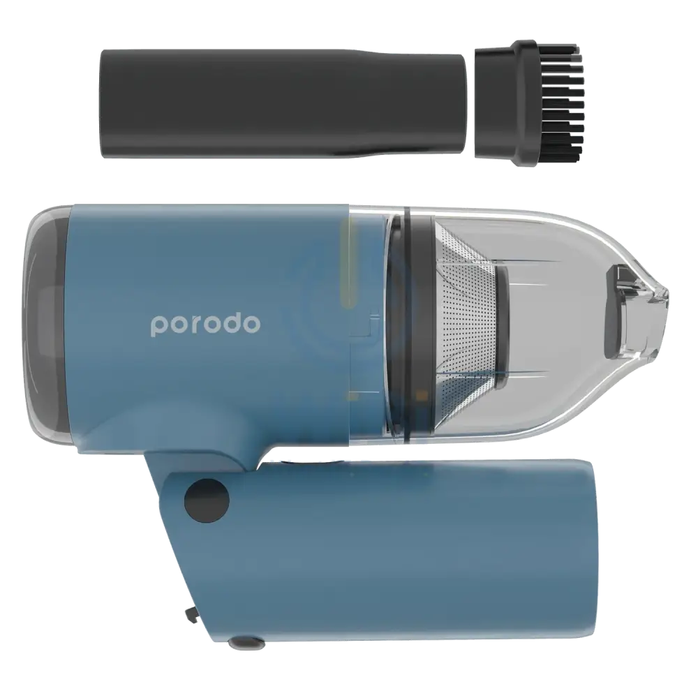 Porodo Vacuum Cleaner Portable Design & Stylish Folding Handle - Blue Accessories > Smart Devices