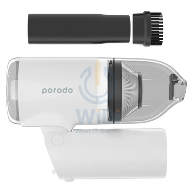 Porodo Vacuum Cleaner Portable Design & Stylish Folding Handle - White Accessories > Smart Devices