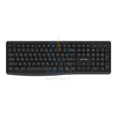 Porodo Wireless 2.4G + BT Keyboard with Mouse - Black Accessories > Keyboard & Mouse