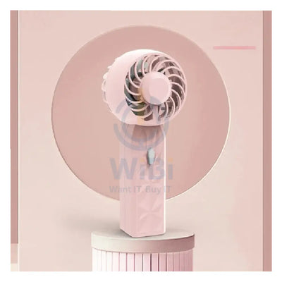 Portable Hand-Held Fan - Pink Accessories > Other Accessories
