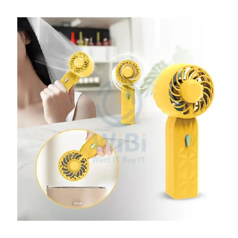 Portable Hand Held Fan - Yellow Accessories > Other Accessories > Offer Zone