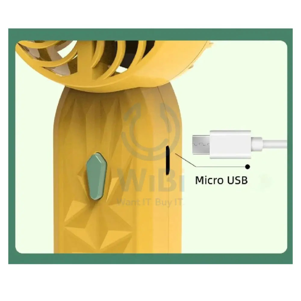 Portable Hand Held Fan - Yellow Accessories > Other Accessories > Offer Zone
