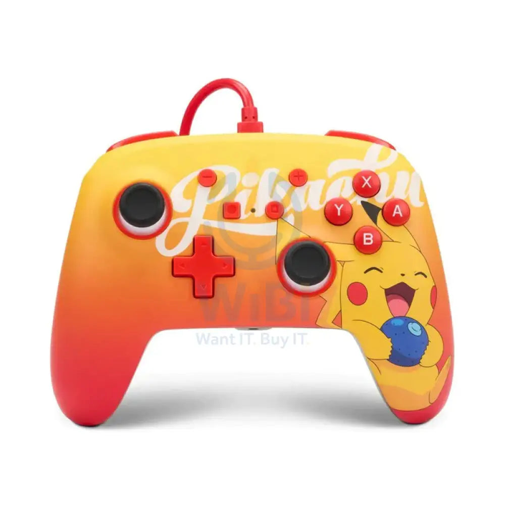 PowerA Pokemon Wired Controller Oran Berry Pikachu Accessories > Gaming Controllers > Gaming Zone