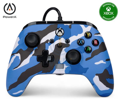 PowerA Xbox Series X Wired Controller - BLUE CAMO Accessories > Gaming Controllers > Gaming Zone