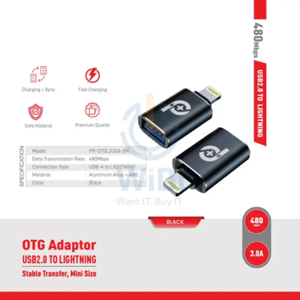 باورأو + رابيد برو  محول - لايتننج / تايب-سي / 480 ميغابت في الثانية / أسود اكسسوارات > كبلات  محولات