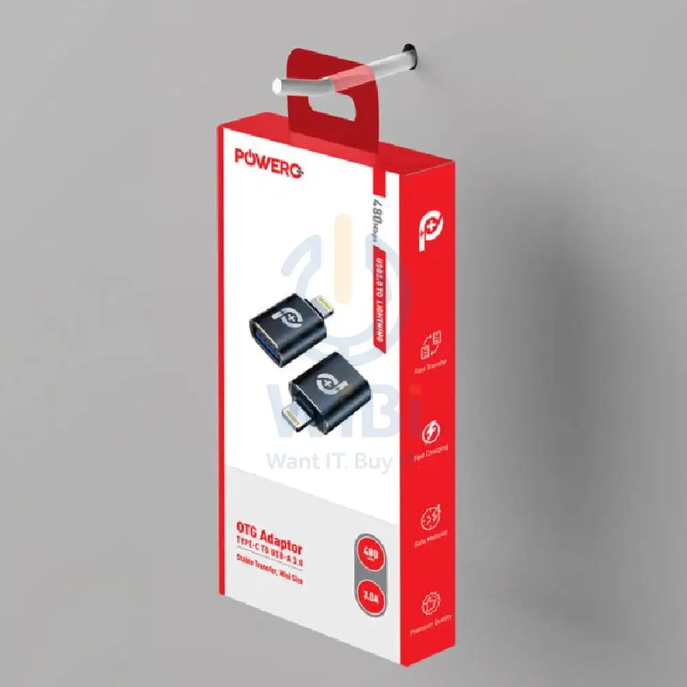 باورأو + رابيد برو  محول - لايتننج / تايب-سي / 480 ميغابت في الثانية / أسود اكسسوارات > كبلات  محولات