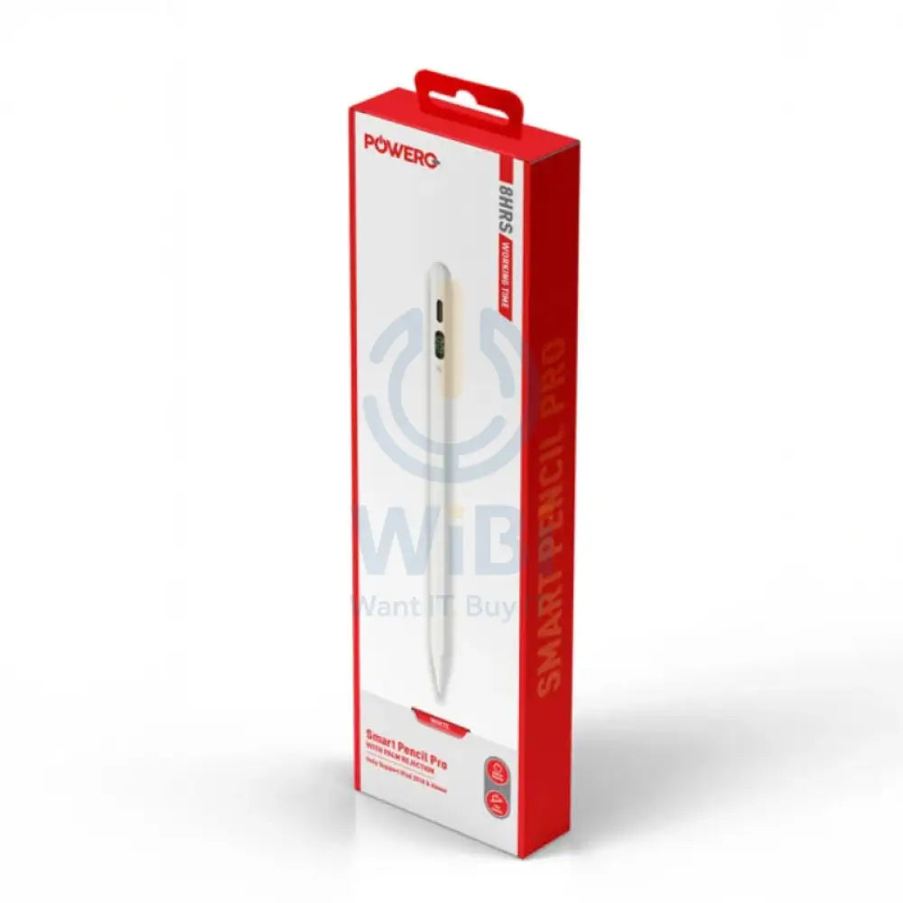 PowerO + Smart Pencil Pro With Palm Rejection - 130mAh / White Accessories > Mobiles & Tablets > Tablets > Stylus &