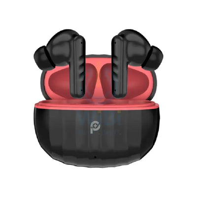 PowerO + Stripes True Wireless Earbuds - 280mAh / Black/Red Accessories > Audio > Headphones