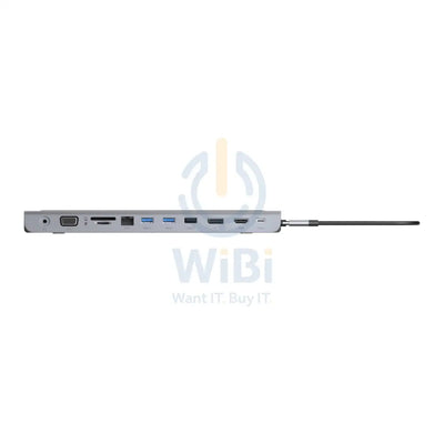 Powerology 11 In 1 Multi-Display USB-C Hub And Laptop Stand Accessories > USB Hub