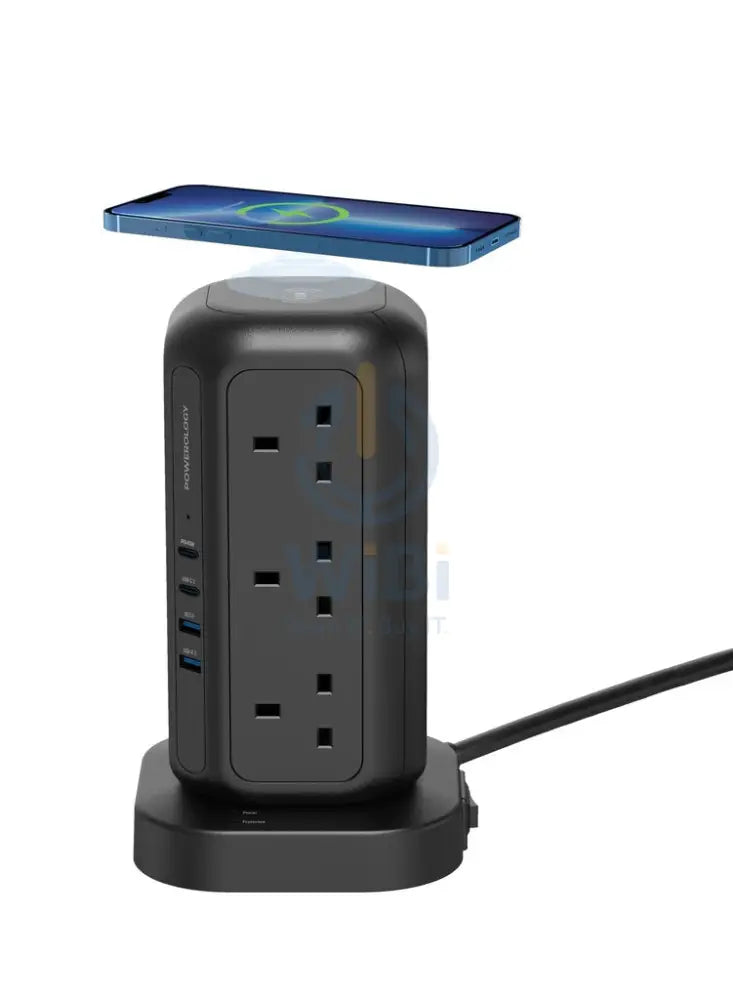 Powerology 12 Socket Multi-Port Tower Hub Extension 3M Accessories > Cables & Converters > Cables