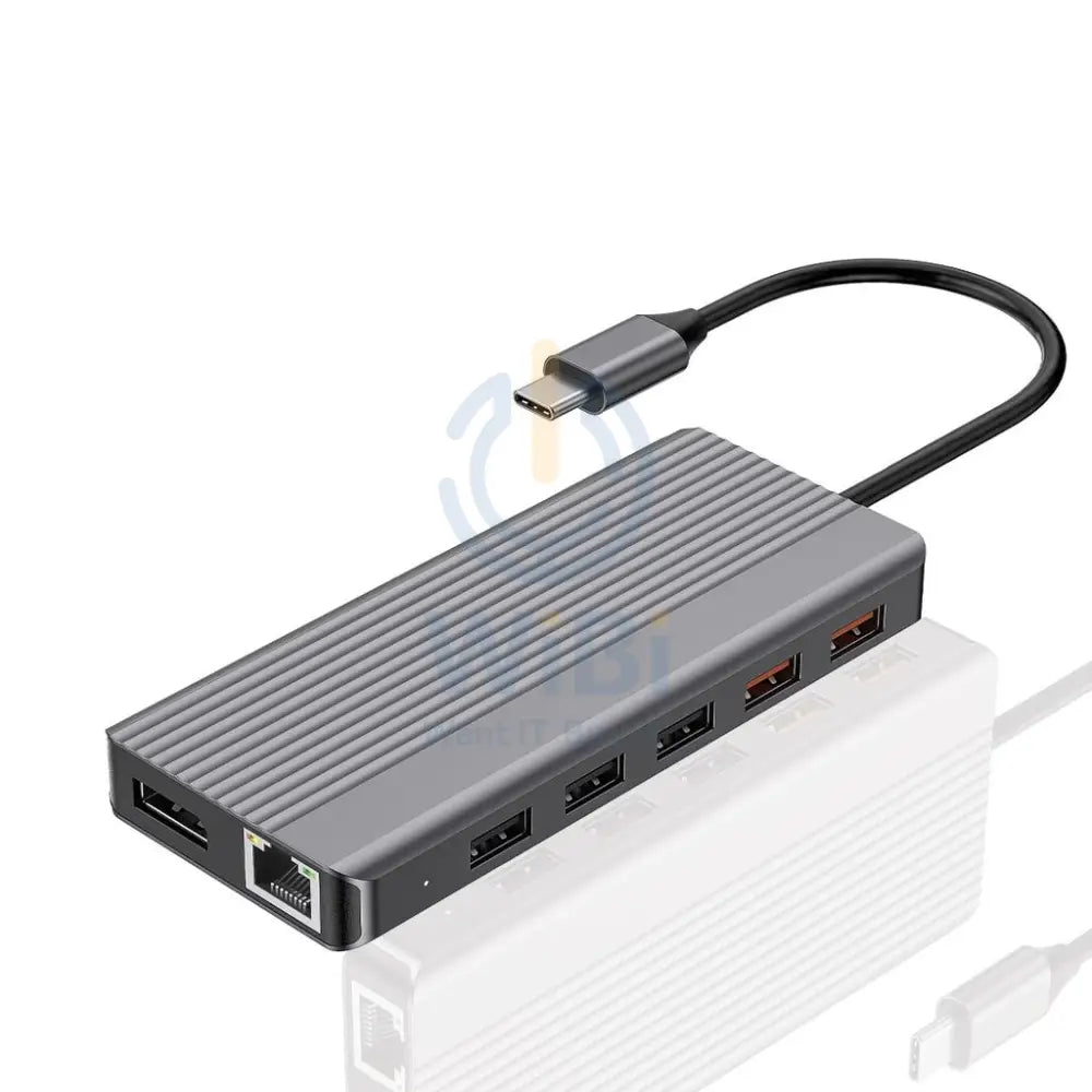 Powerology 12in1 USB-C Hub - HDMI / SD & Micro SD / USB / LAN Accessories > Cables & Converters > Cables