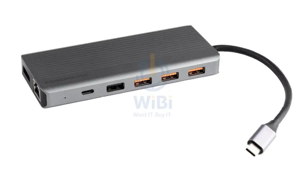 Powerology 13in1 USB-C Hub - 4K HDMI / USB / LAN Accessories > Cables & Converters > Cables
