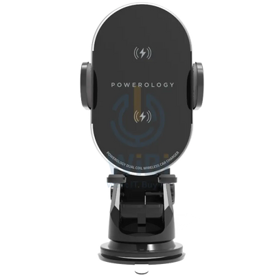 Powerology 15W Fast Wireless Car Charger Mount 3 In 1 - Black Accessories > Mobiles & Tablets > Mobiles > Mobile Holder