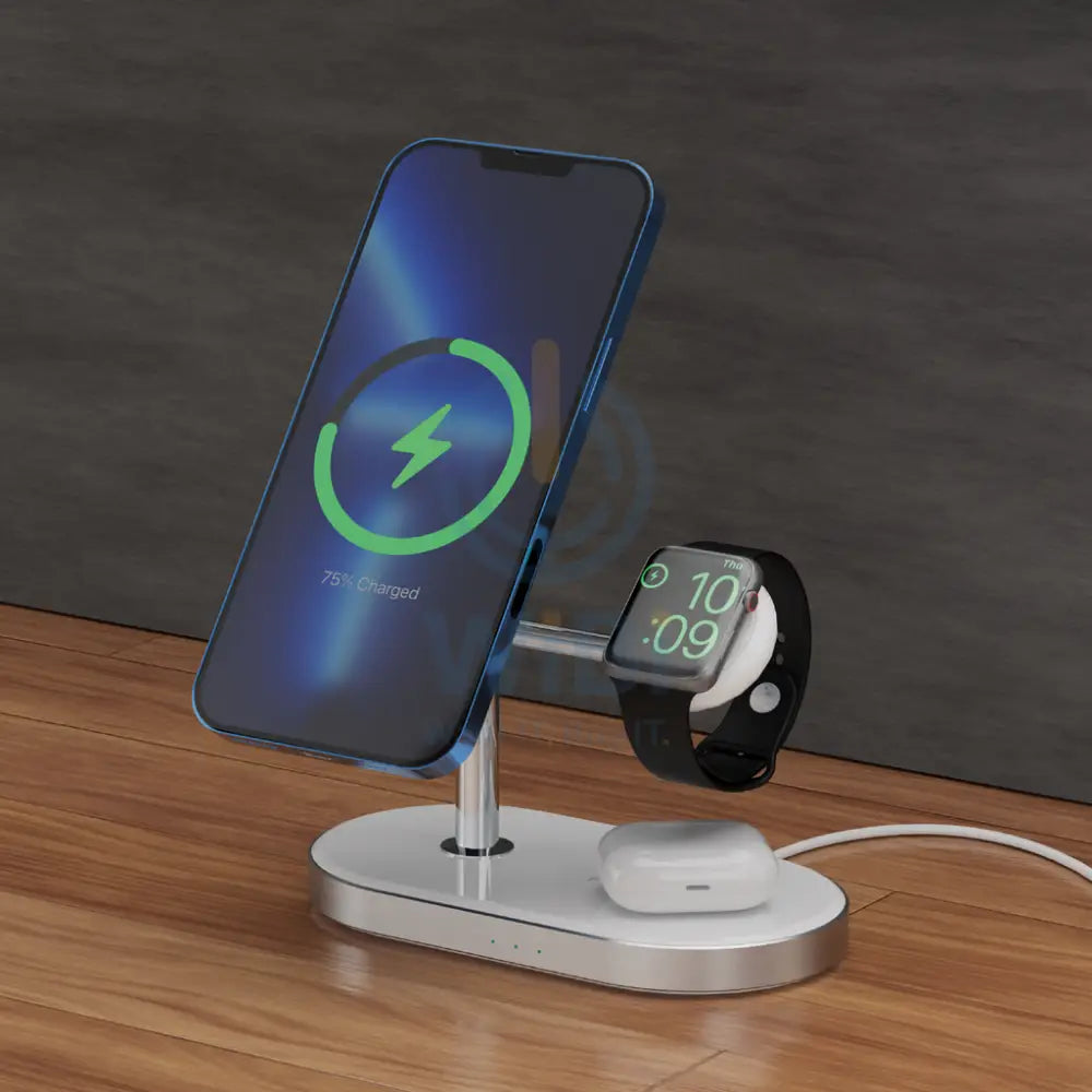 باورولوجي 3 في 1 30 واط 30 واط شحن موصل ابل ماج سيف 15 واط - أبيض اكسسوارات > طاقة محولات